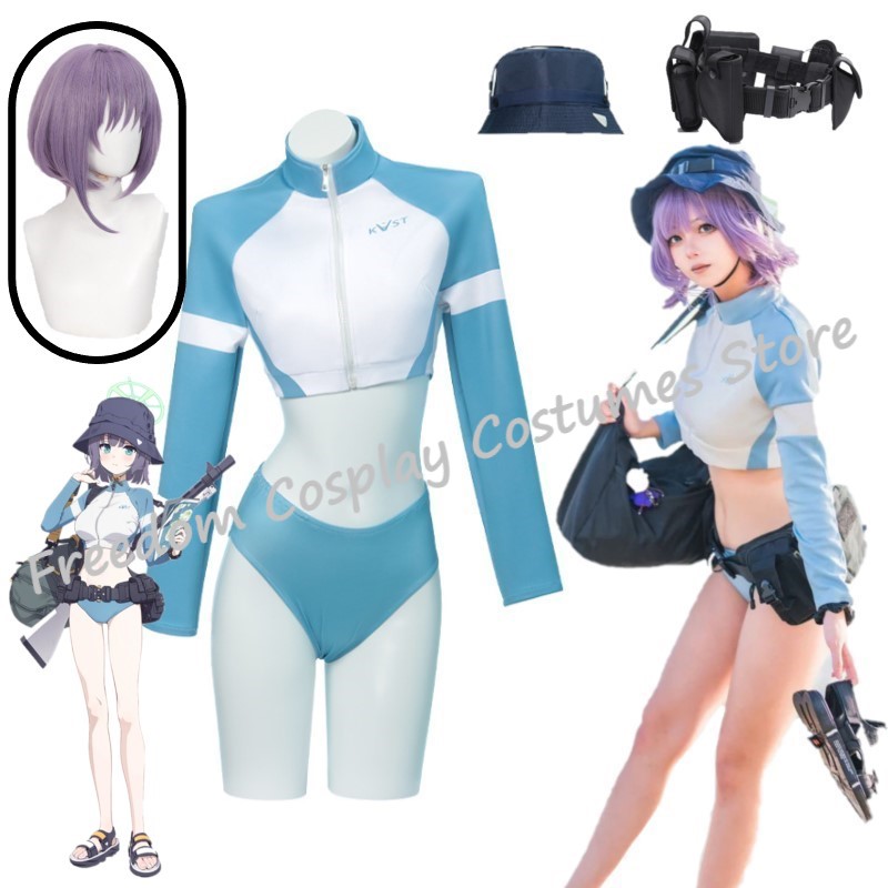 Street Fashion Female - Sorai Saki Cosplay Anime Game Blue