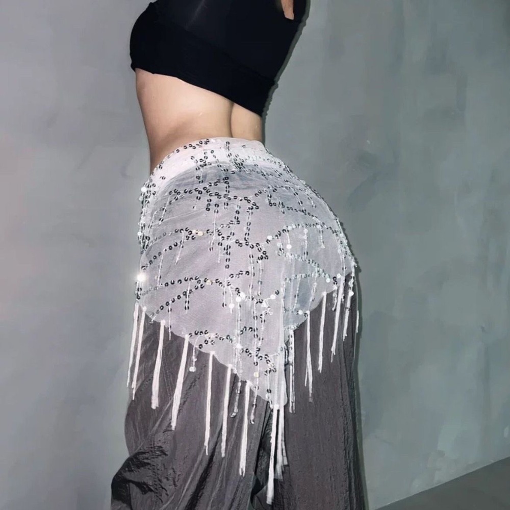 Street Fashion India - Fashion Sequins Belly Dance Belt Tassels