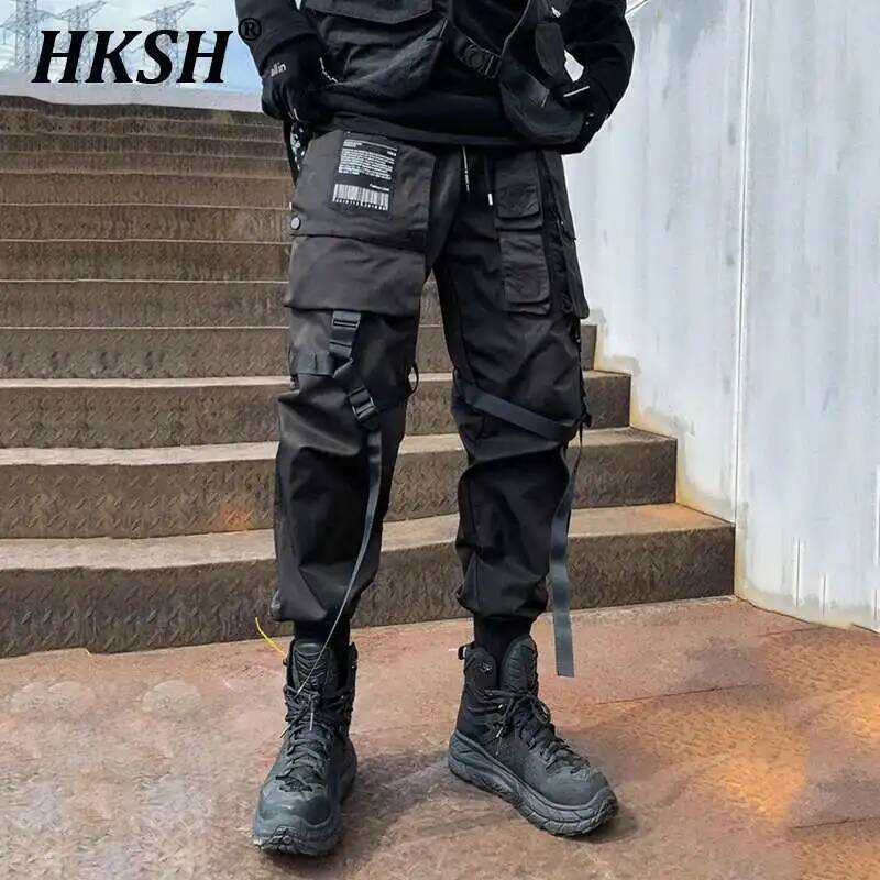 Techwear Pants Tactical - HKSH Patchwork Dark Safari Style Cargo