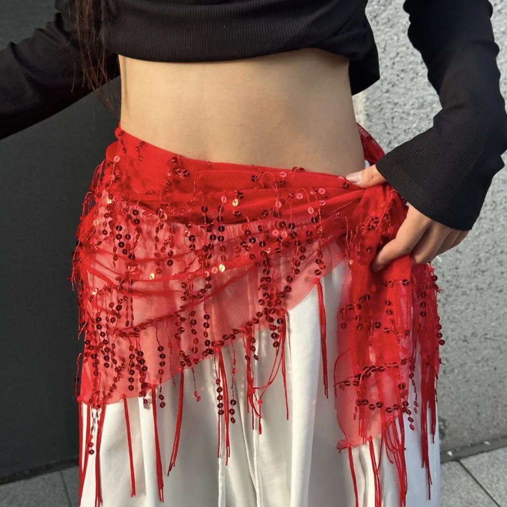 Street Fashion India - Fashion Sequins Belly Dance Belt Jazz