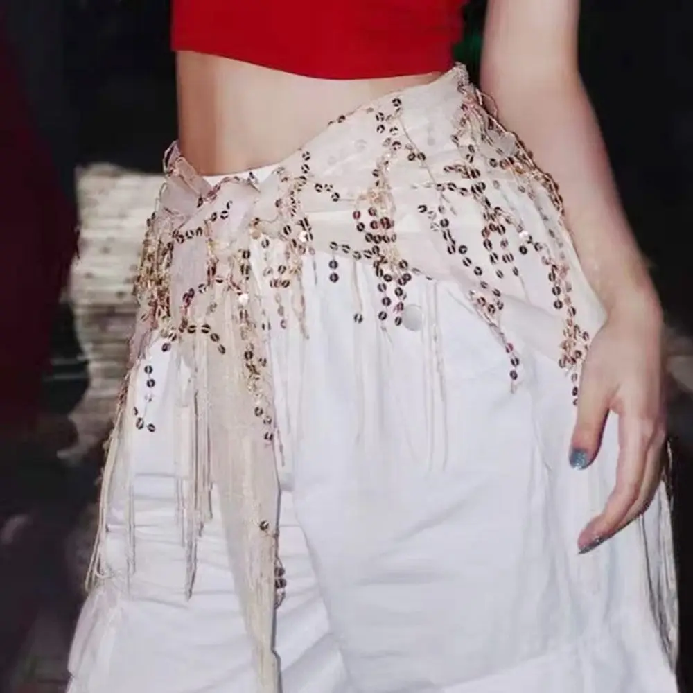 Street Fashion India - Fashion Sequins Belly Dance Belt Jazz