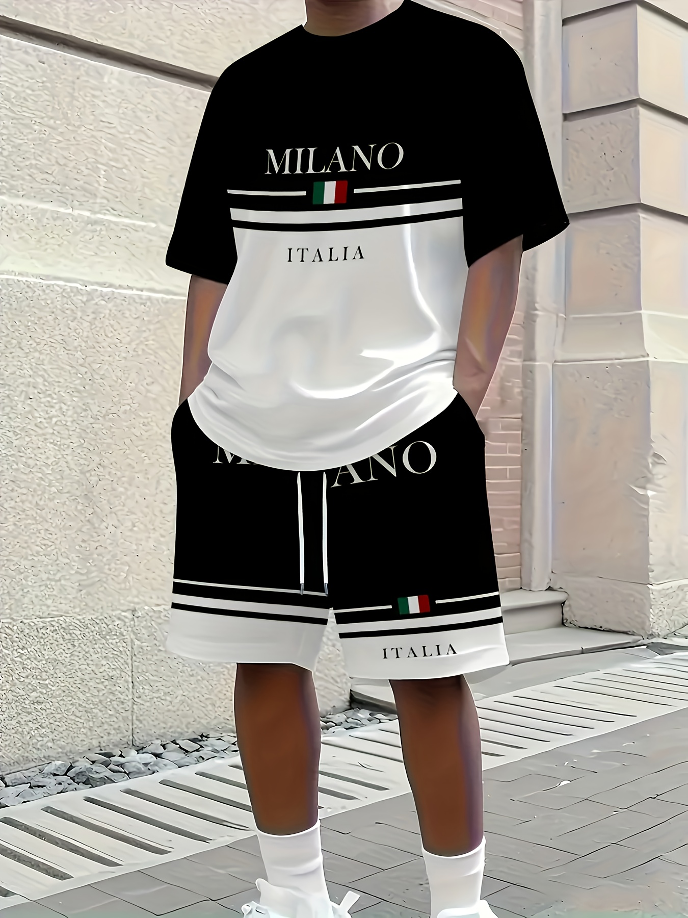 Street Fashion Style - 2026 Summer New Men's Short-Sleeved Set