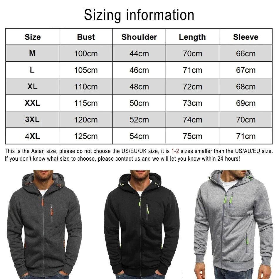Street Fashion Logo - Trendy new men's hooded zipper pocket