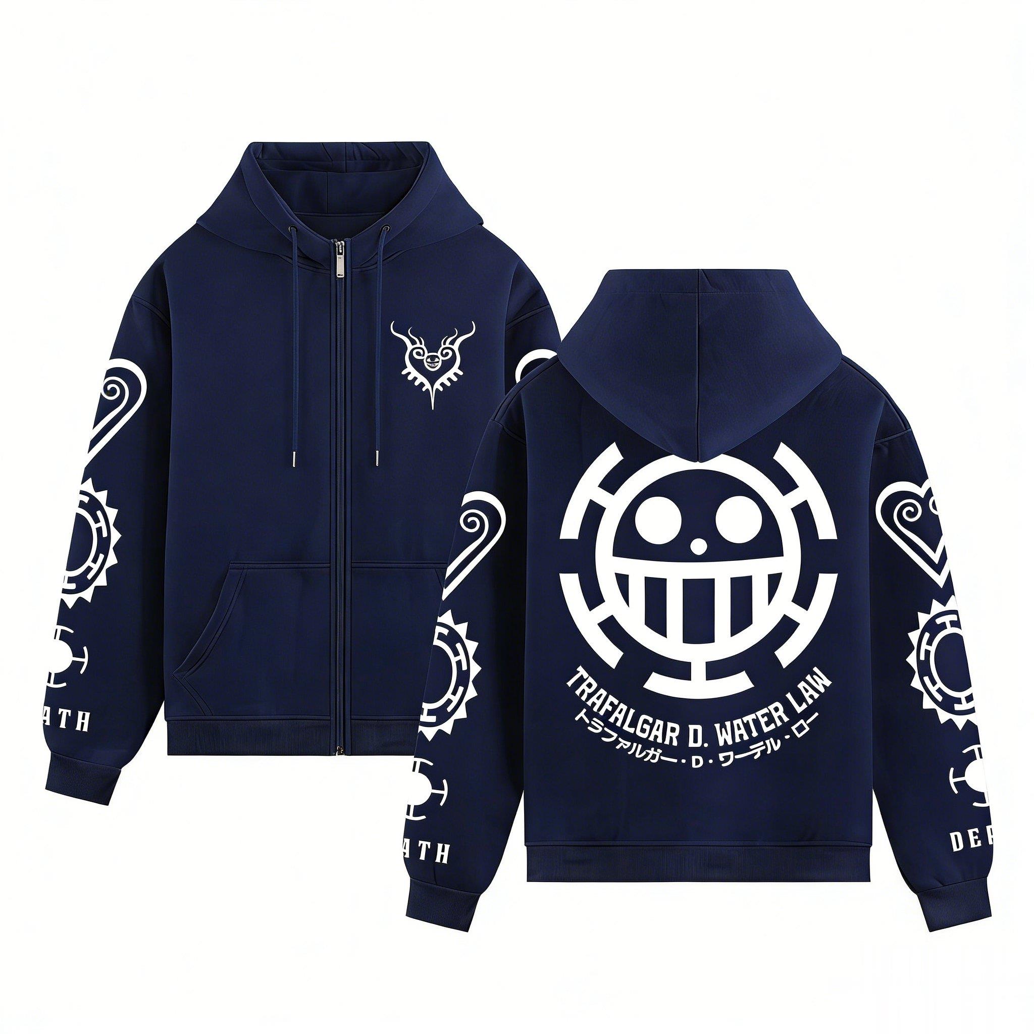 One Piece Trafalgar Law Anime  - Graphic Hoodie Streetwear 评论和价格