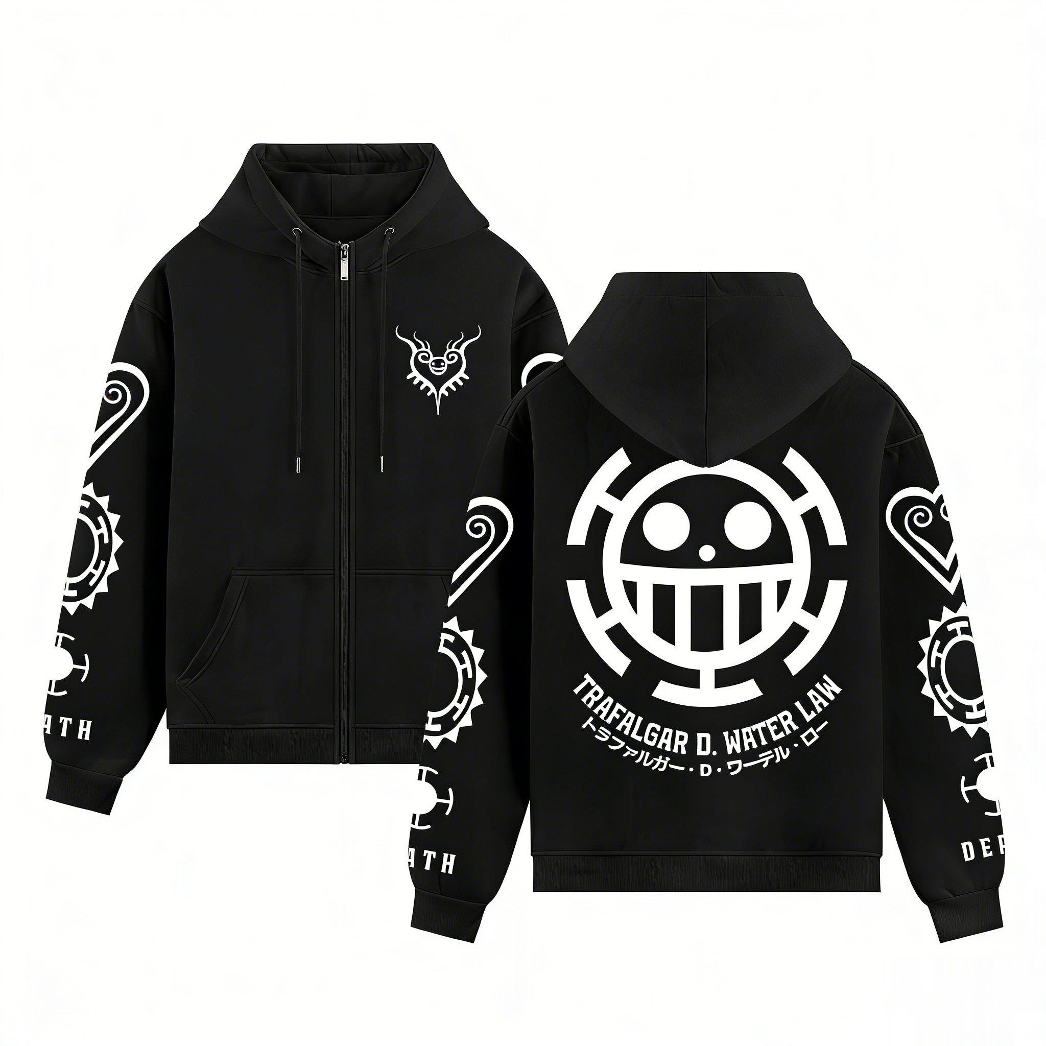 One Piece Trafalgar Law Anime  - Graphic Hoodie Streetwear 评论和价格
