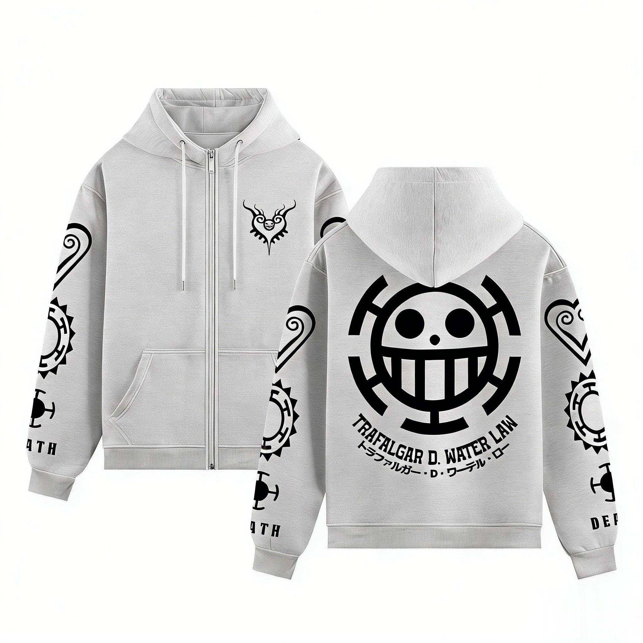One Piece Trafalgar Law Anime  - Graphic Hoodie Streetwear 评论和价格