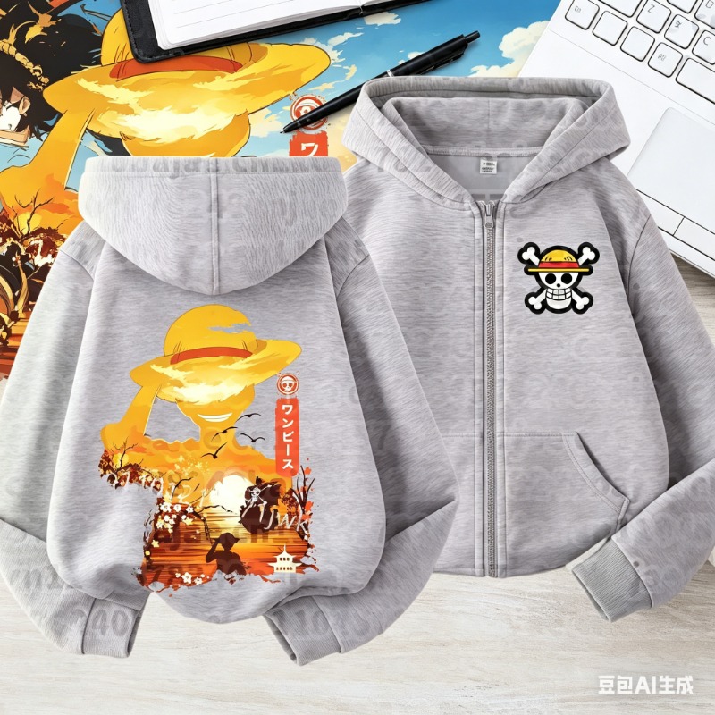 Unisex One Piece Luffy Hoodie  - Graphic Hoodie Streetwear 评论和价格