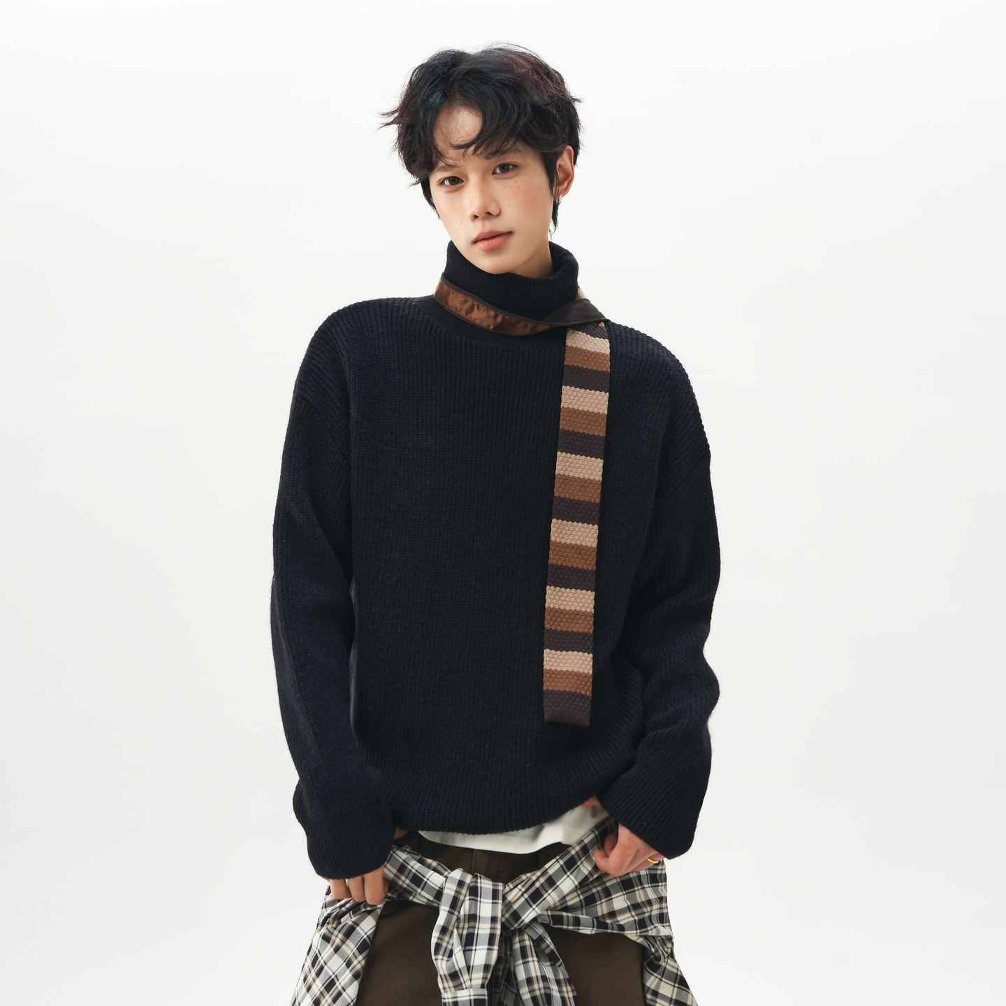 Fur Collar Pullovers Elegant M - Street Fashion Week 评论和价格