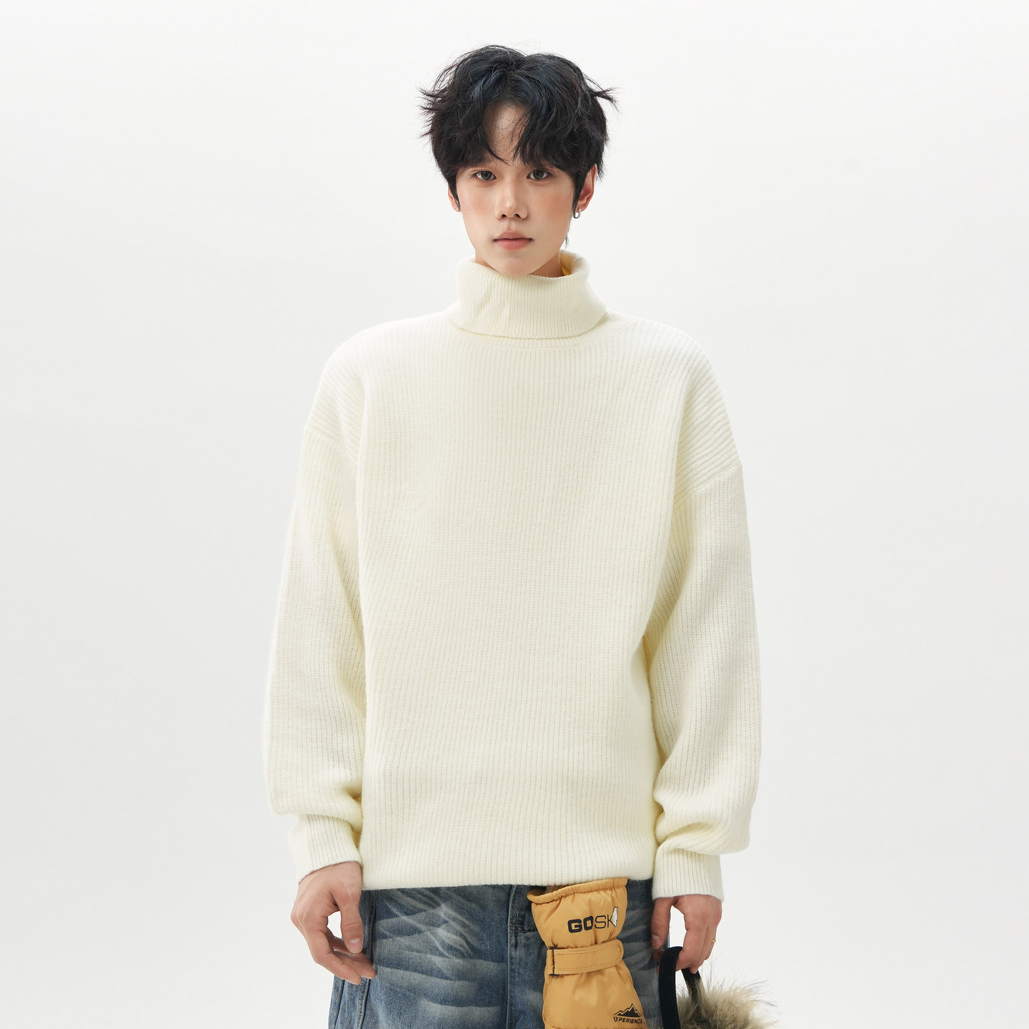 Fur Collar Pullovers Elegant M - Street Fashion Week 评论和价格
