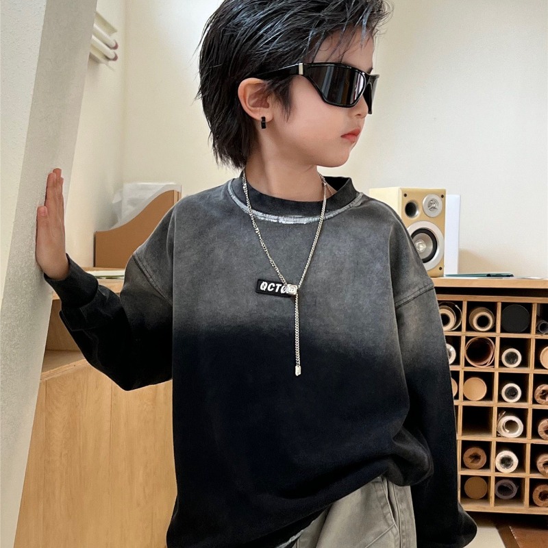 Boys Girls T-shirts 2025 Autum - Street Fashion Korean Girl 评论和价格