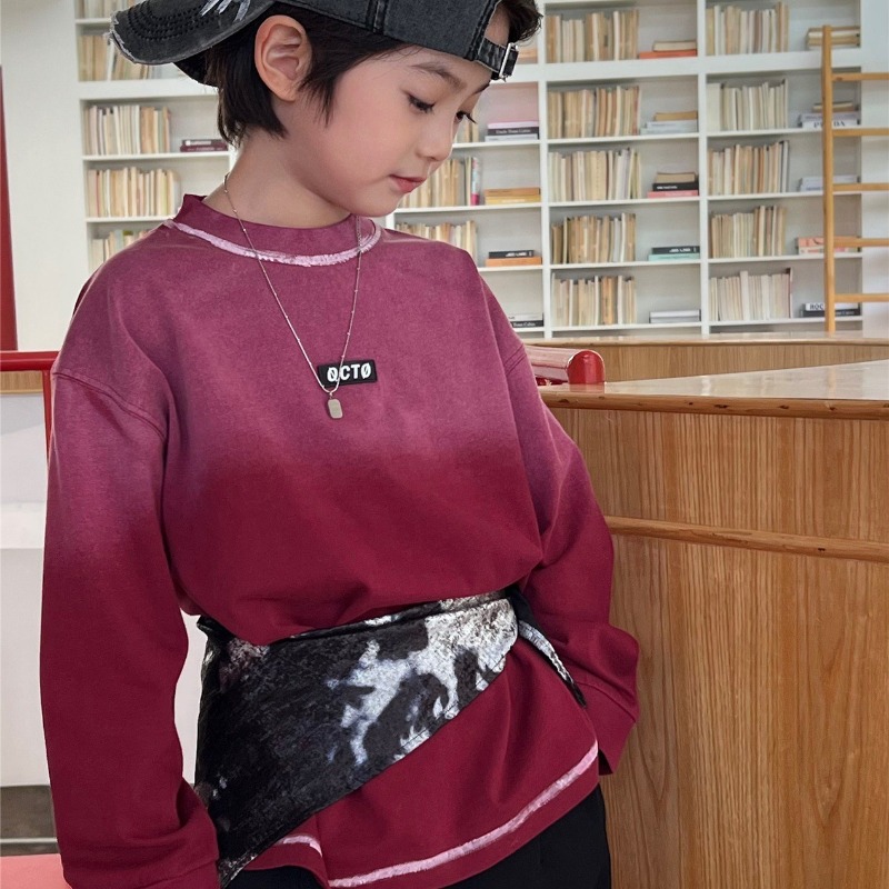 Boys Girls T-shirts 2025 Autum - Street Fashion Korean Girl 评论和价格