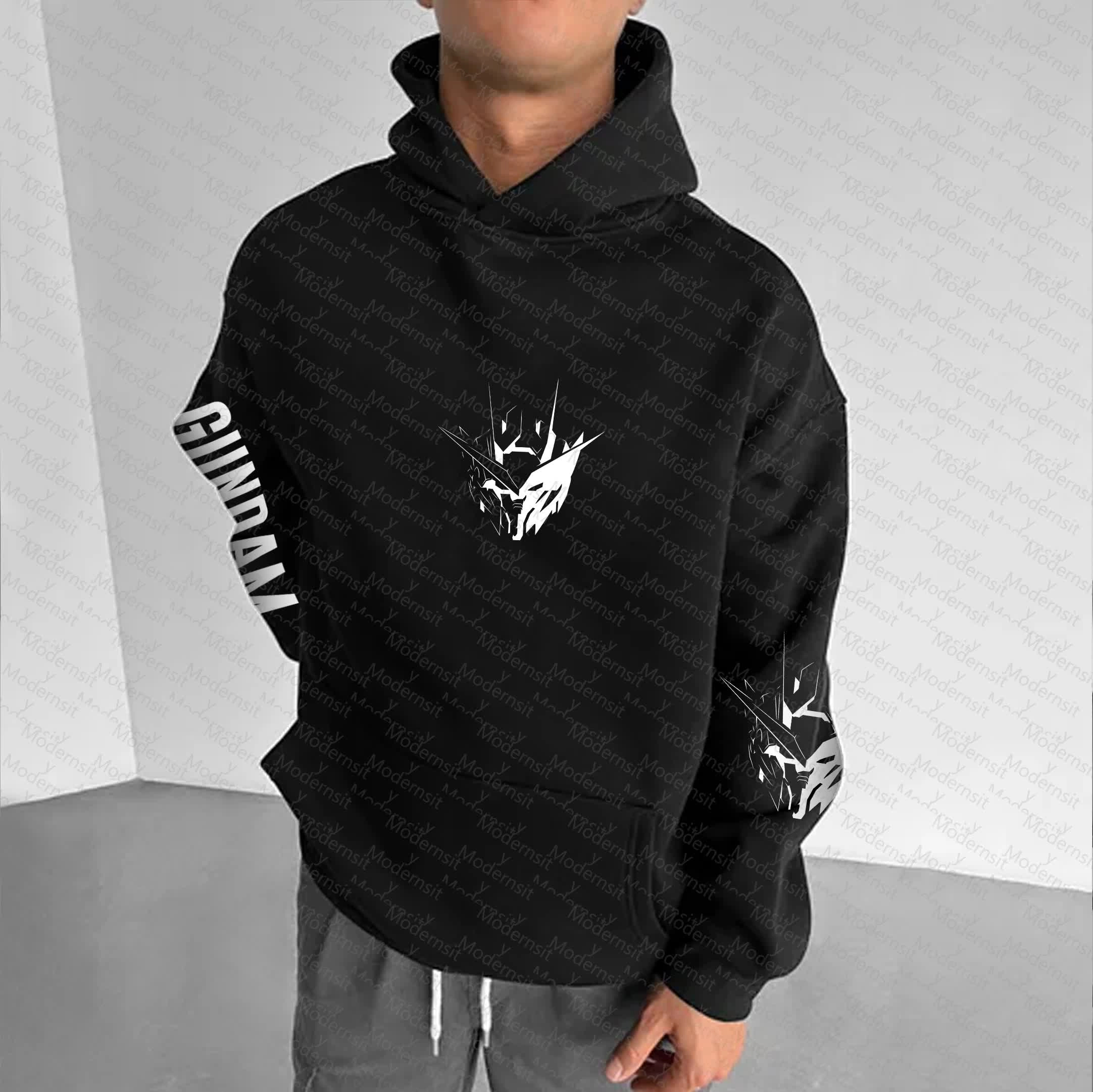 Men Women GUNDAM Anime Hoodie  - Graphic Hoodie Streetwear 评论和价格