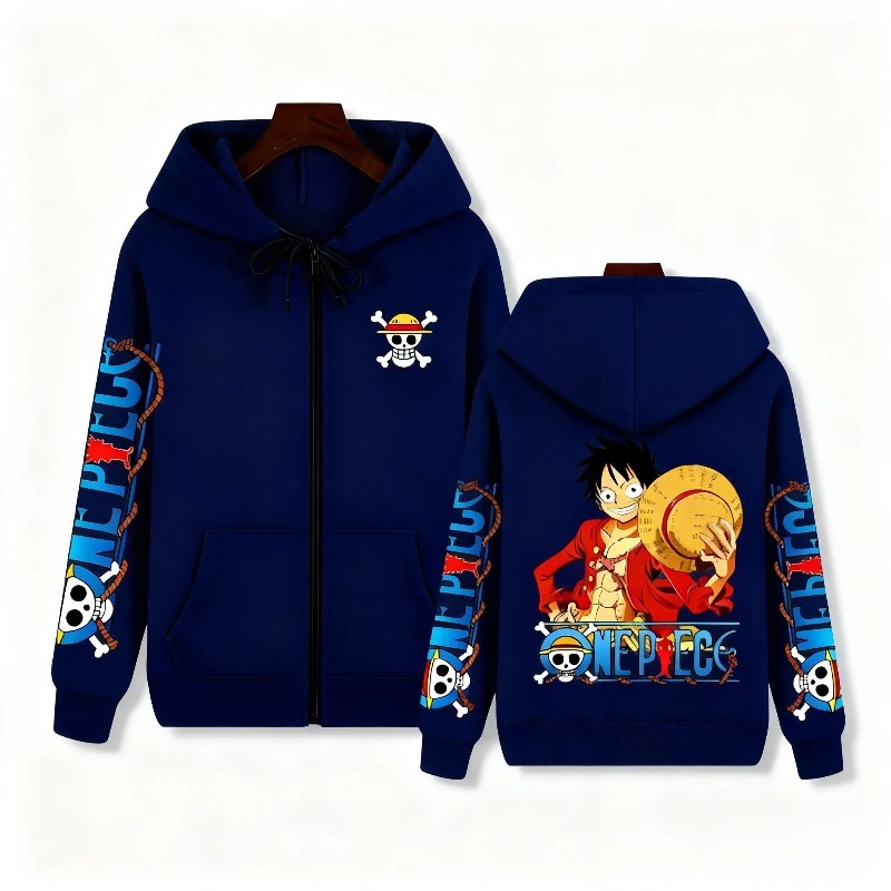 2026 Spring Anime Zip Up Pullo - Graphic Hoodie Streetwear 评论和价格