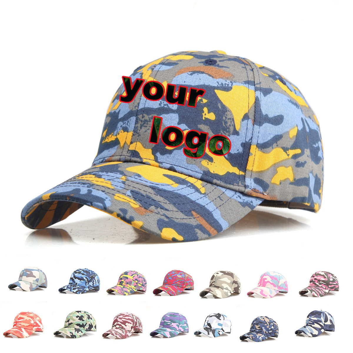 Custom Logo Camouflage Basebal - Baseball Cap Fitted 评论和价格
