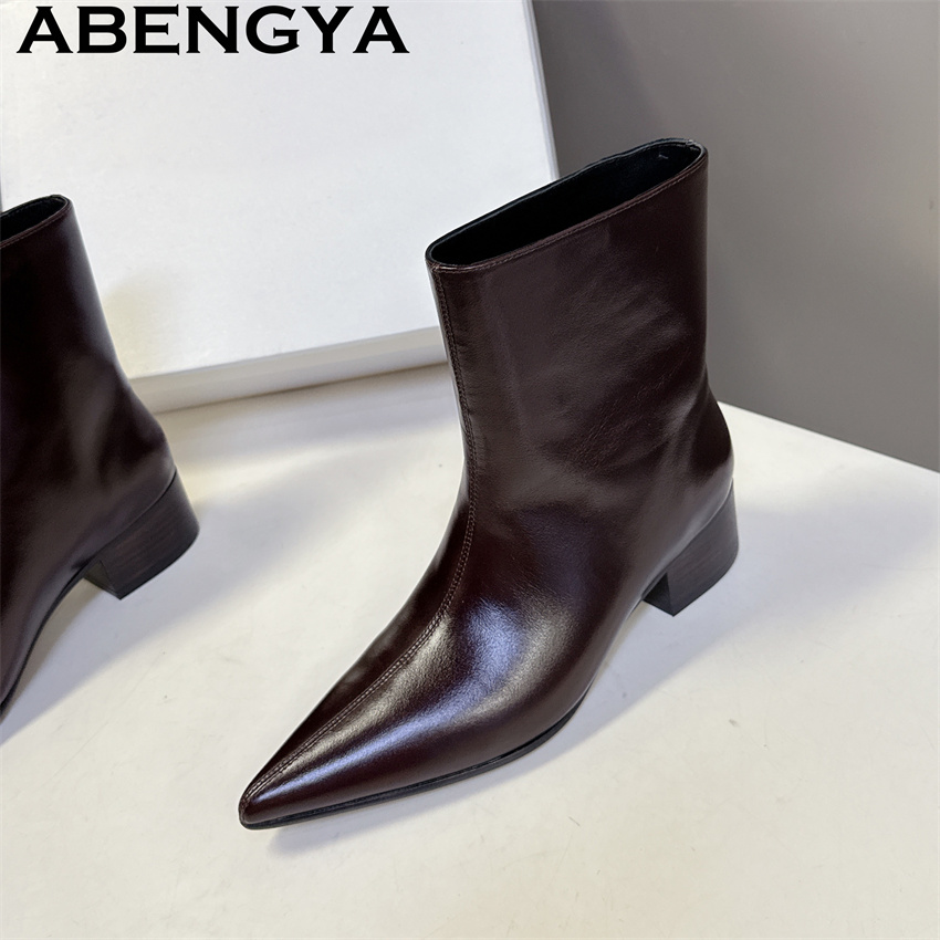 Brown Black Genuine Leather Po - Street Fashion Week 评论和价格