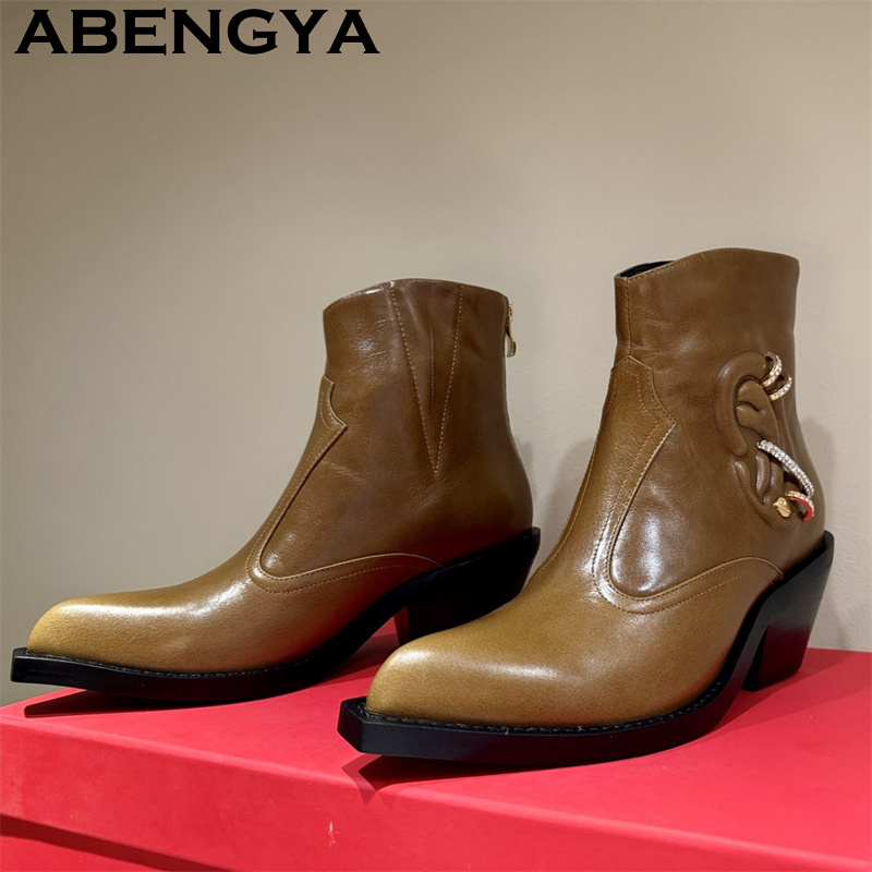 Quality Genuine Leather Chunky - Street Fashion Week 评论和价格