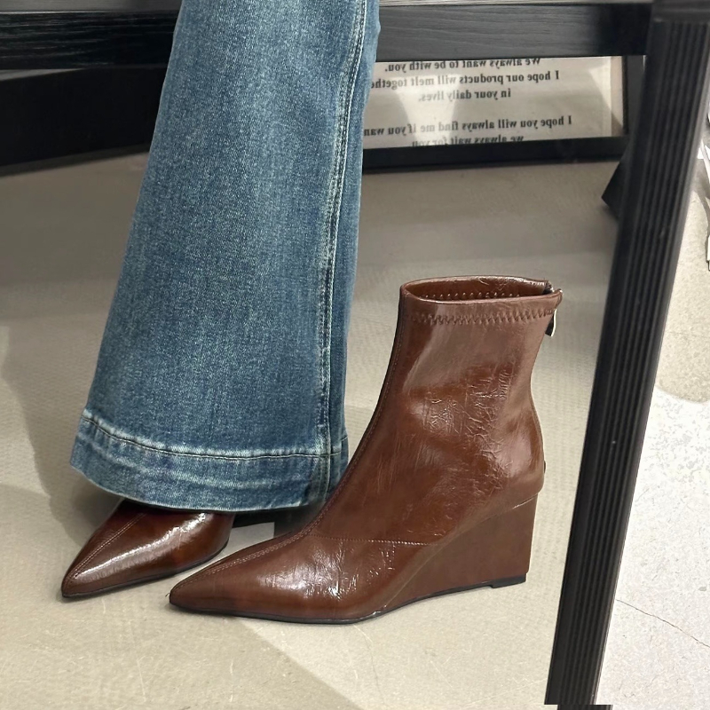 Autumn Winter Vintage Weges He - Street Fashion Female 评论和价格