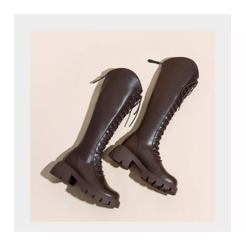 Winter Platform Cross Lace Up  - Street Fashion Female 评论和价格