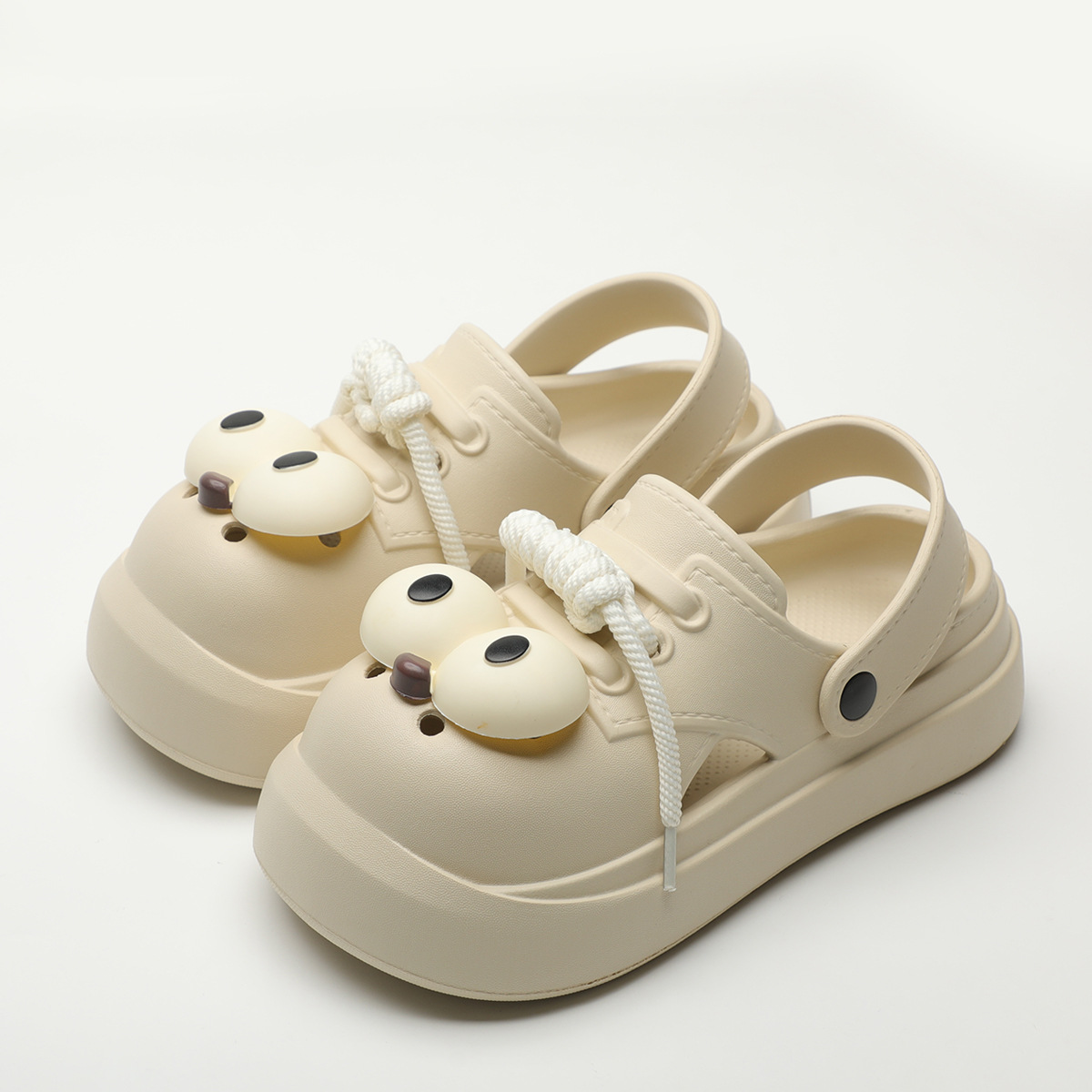 Cute DIY Big Eyes Fashion Clog - Street Fashion Female 评论和价格