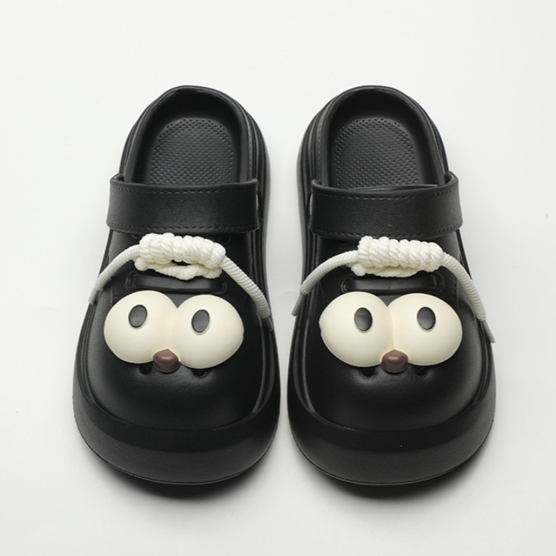 Cute DIY Big Eyes Fashion Clog - Street Fashion Female 评论和价格