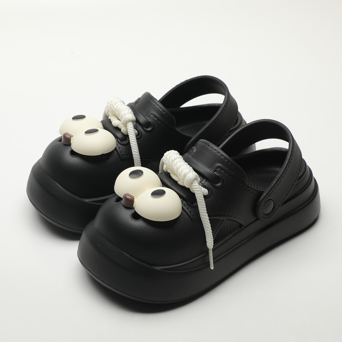 Cute DIY Big Eyes Fashion Clog - Street Fashion Female 评论和价格