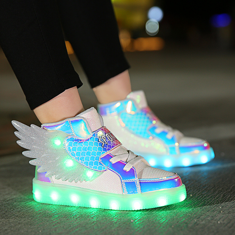 Luminous Kids Shoes Fashion St - Street Fashion Boy 评论和价格