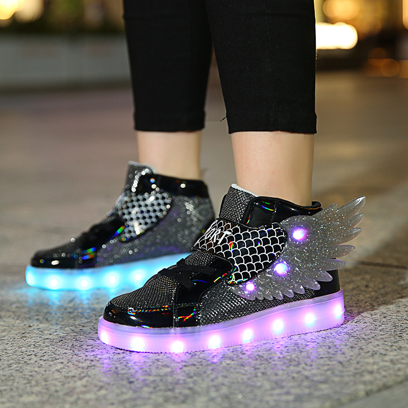 Luminous Kids Shoes Fashion St - Street Fashion Boy 评论和价格