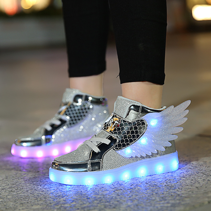 Luminous Kids Shoes Fashion St - Street Fashion Boy 评论和价格