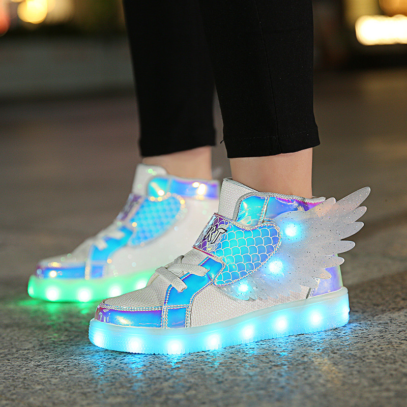Luminous Kids Shoes Fashion St - Street Fashion Boy 评论和价格