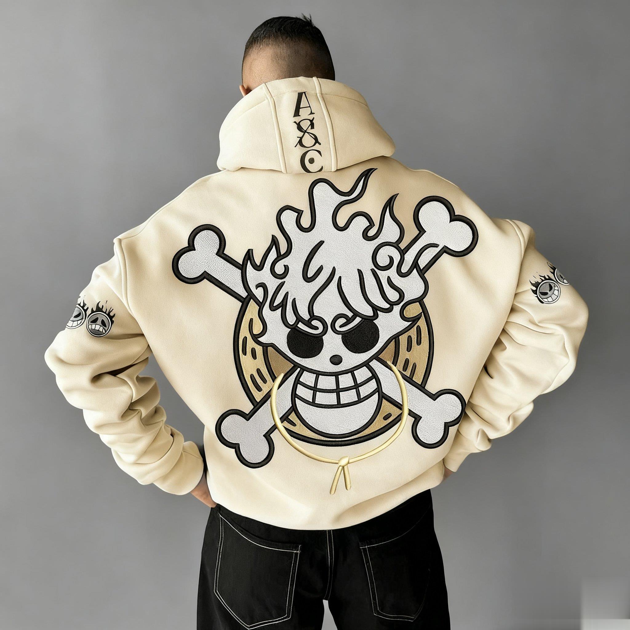 Oversized One Piece Anime Hood - Graphic Hoodie Streetwear 评论和价格