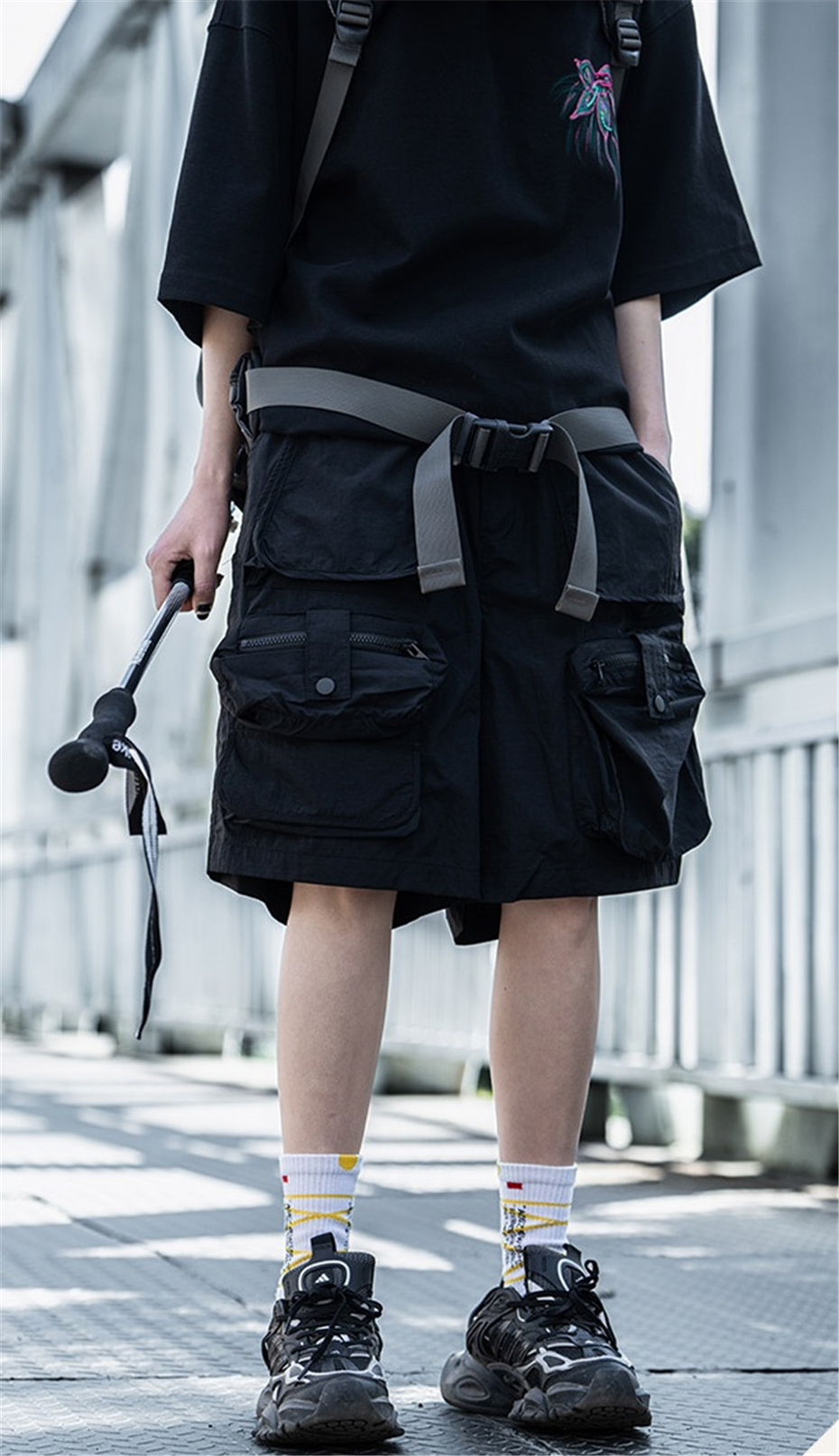 Summer Tactical Short Men Punk - Techwear Pants Tactical 评论和价格