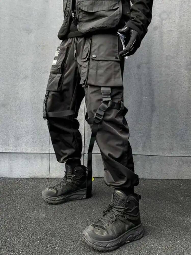 HKSH Patchwork Dark Safari Sty - Techwear Pants Tactical 评论和价格