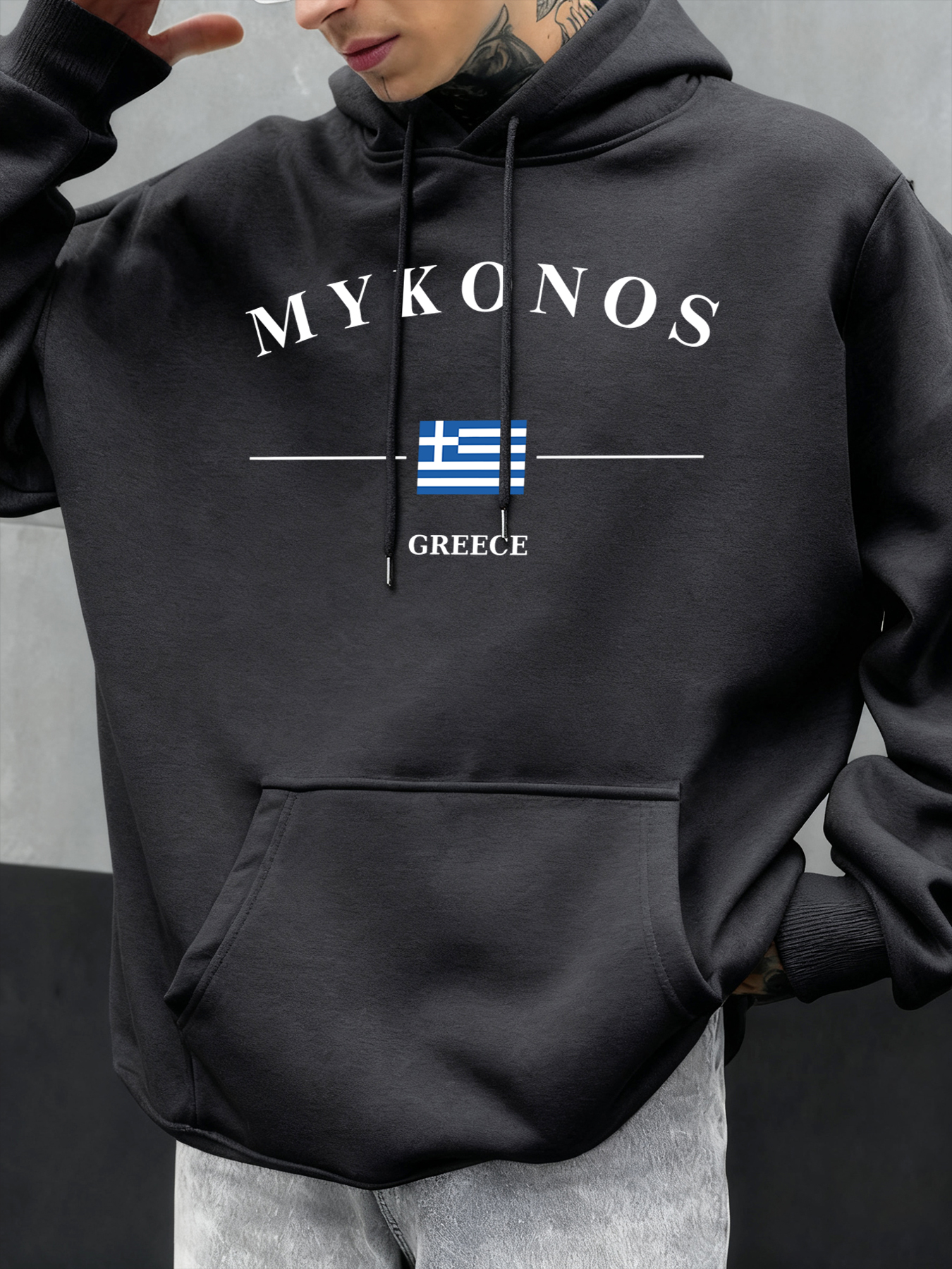 Mykonos Greece Letter And Flag - Street Fashion Greece 评论和价格