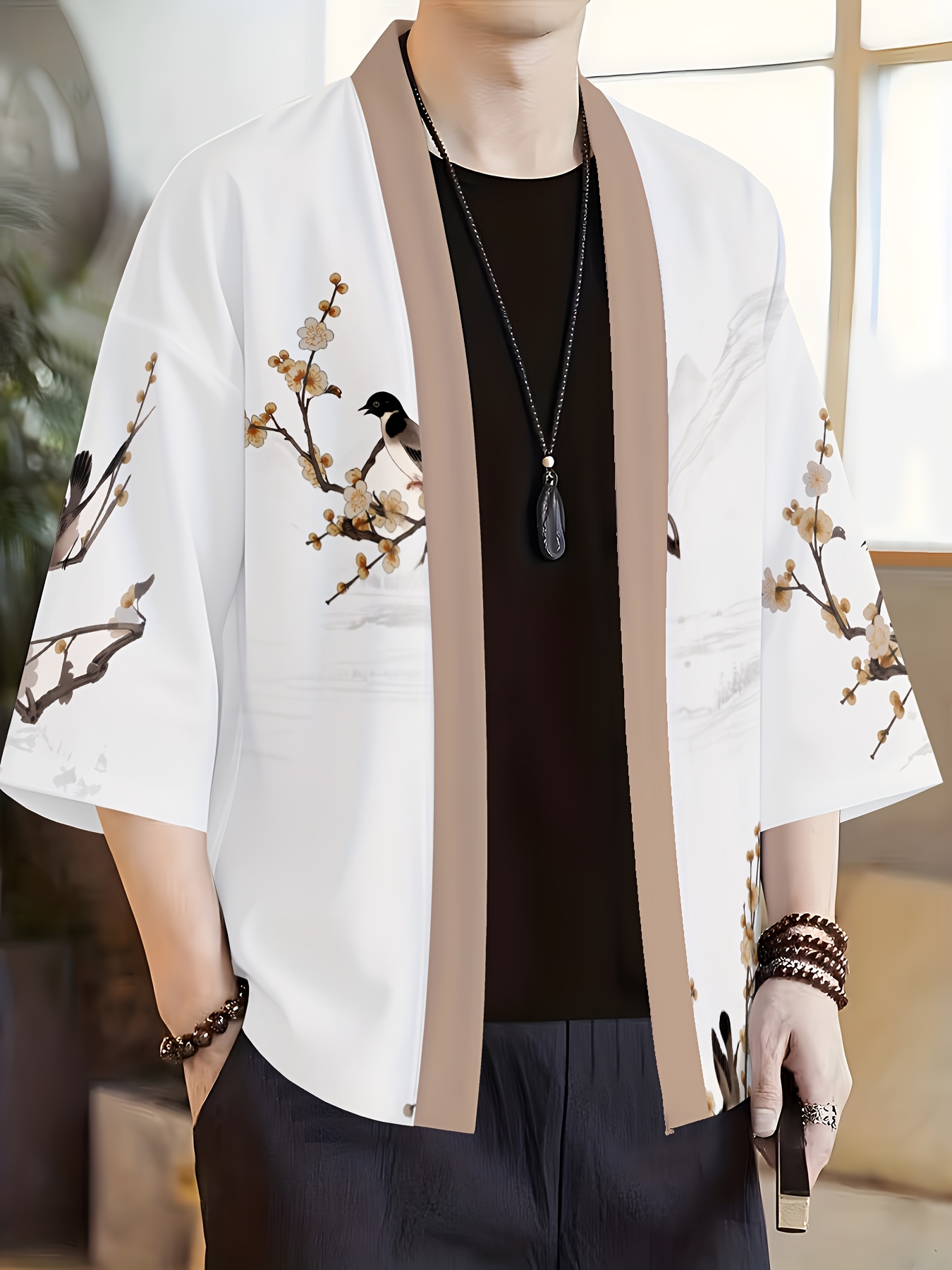 2026 Summer New Men's Kimono 3 - Street Fashion Style 评论和价格