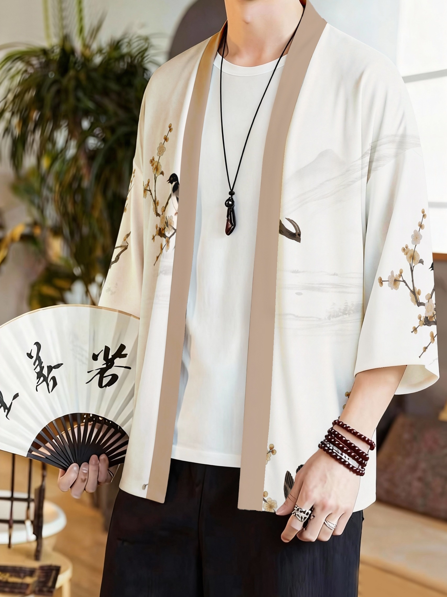 2026 Summer New Men's Kimono 3 - Street Fashion Style 评论和价格