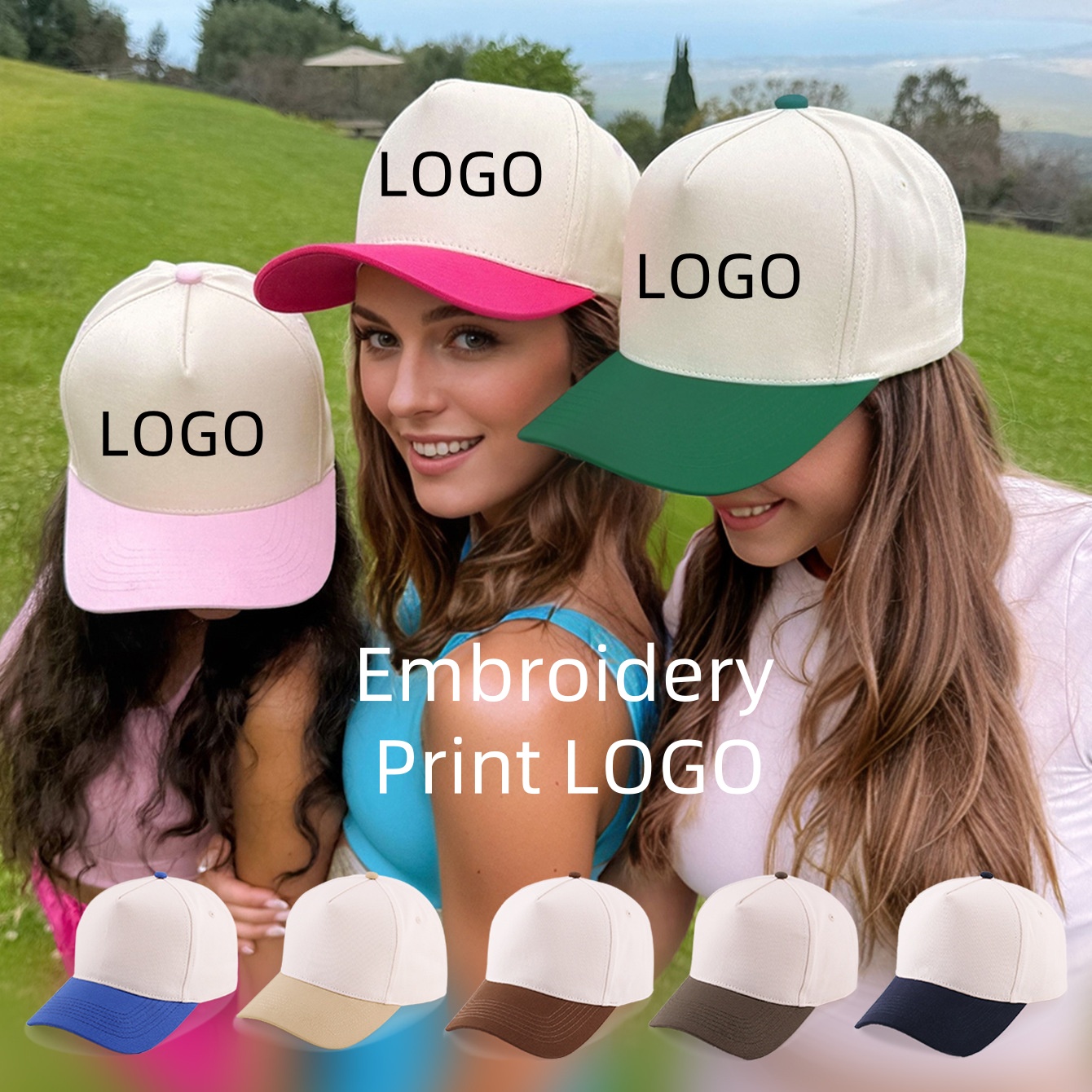 5Panel Unisex Custom Embroider - Baseball Cap Fitted 评论和价格
