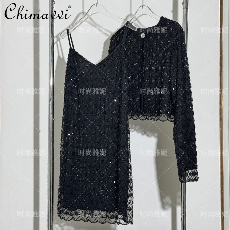 Fashion Diamond Sequined Beade - Street Fashion Jacket 评论和价格
