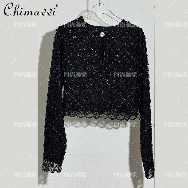Fashion Diamond Sequined Beade - Street Fashion Jacket 评论和价格