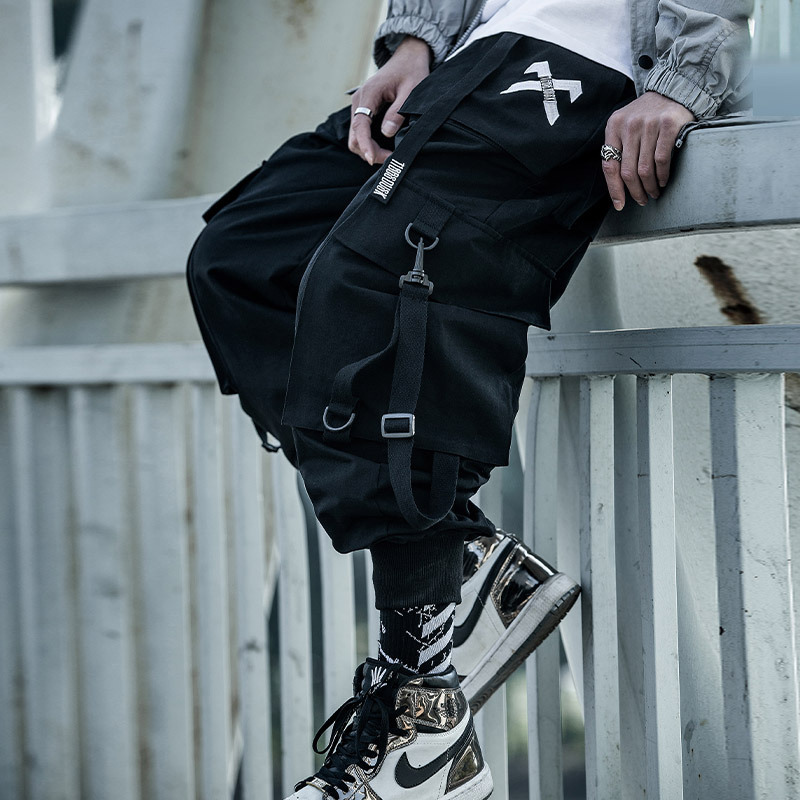 Fashion Men Jogger Pant Hip Ho - Techwear Pants Tactical 评论和价格