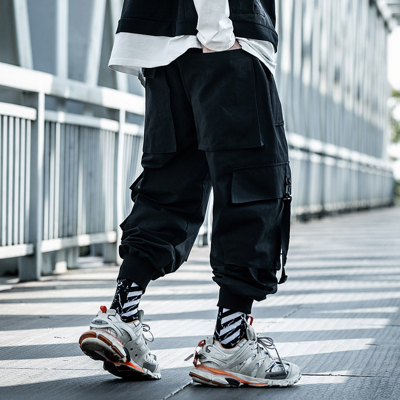Fashion Men Jogger Pant Hip Ho - Techwear Pants Tactical 评论和价格