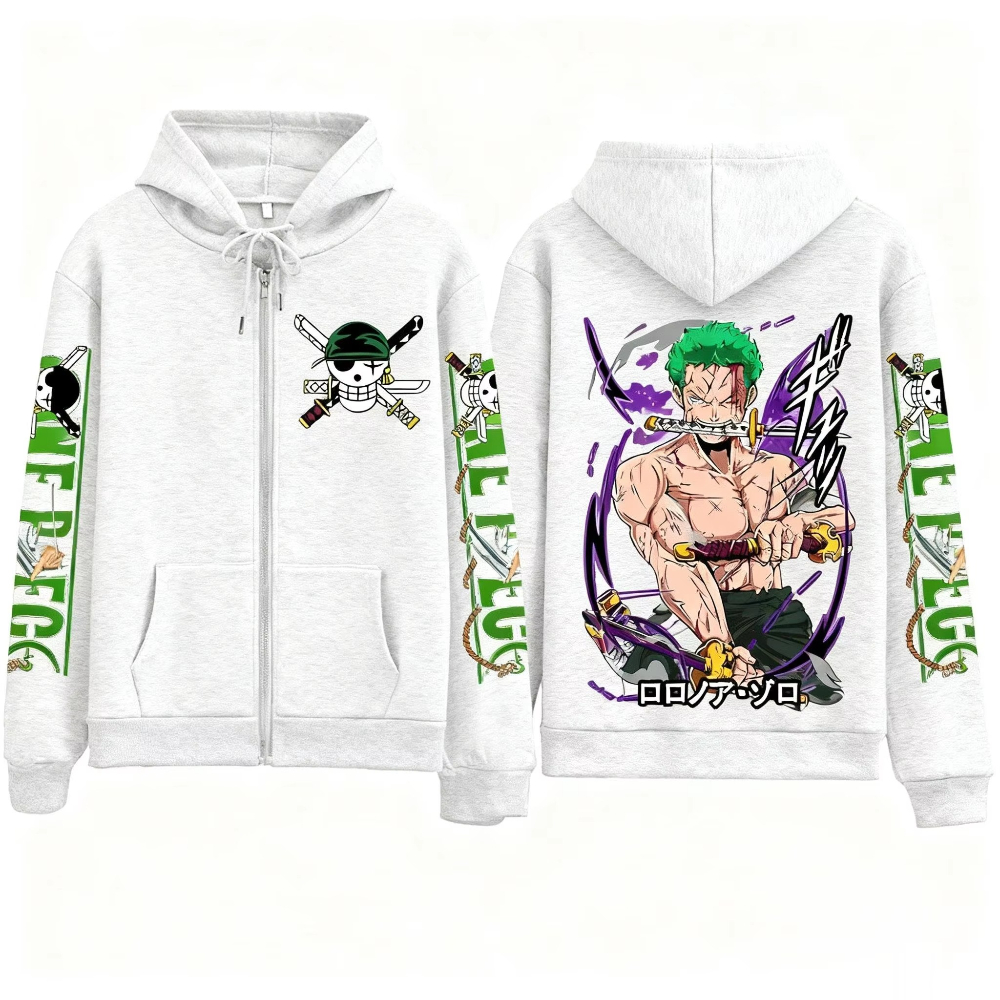 Streetwear One Piece Zoro Anim - Graphic Hoodie Streetwear 评论和价格