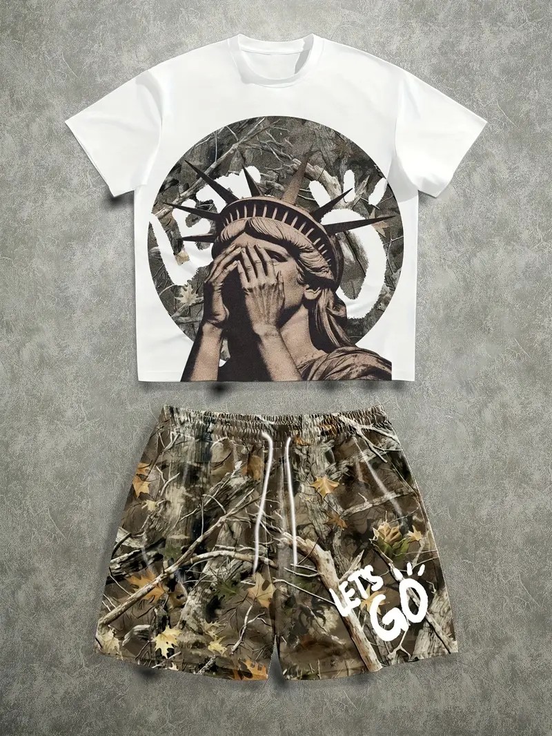 The 2026 Summer New men's Set  - Street Fashion Style 评论和价格