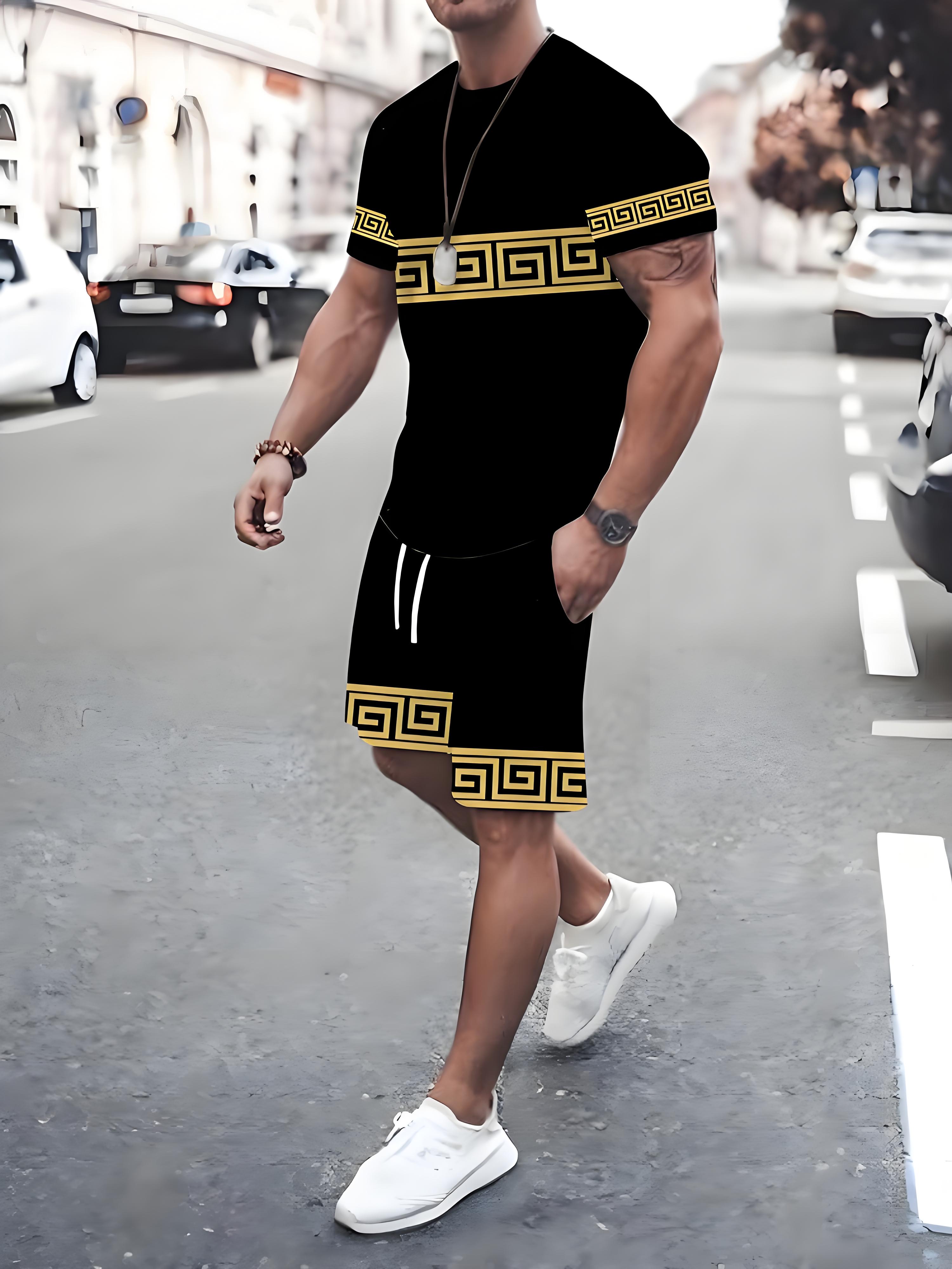 New Plus Size Men's T-shirt An - Street Fashion Style 评论和价格