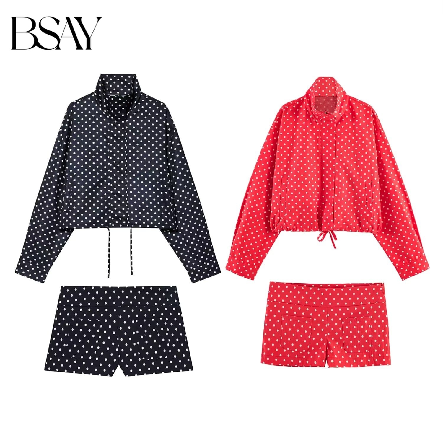 BSAY Casual 2 Pcs Set Tracksui - Street Fashion Jacket 评论和价格