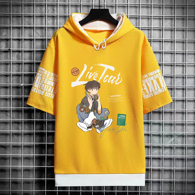 Men's High Quality Short Sleev - Graphic Hoodie Streetwear 评论和价格