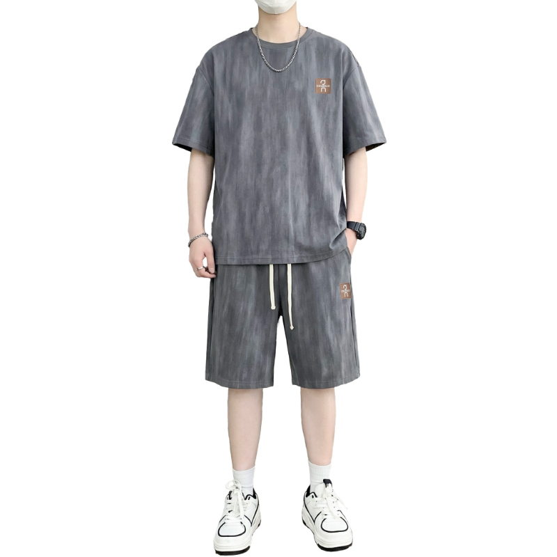 【T-Shirt + 5-Point Shorts】Men' - Street Fashion Style 评论和价格