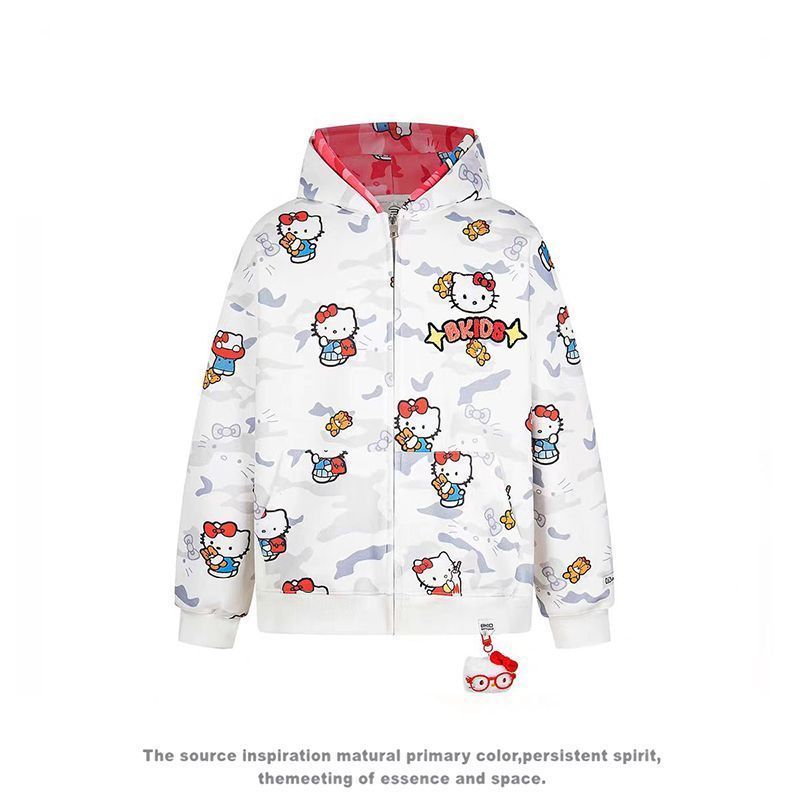 Ins New Hello Kitty Bapes Camo - Street Fashion Jacket 评论和价格