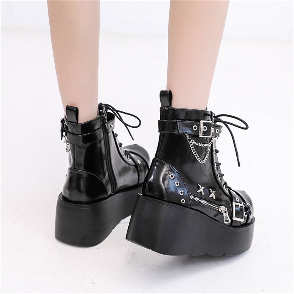Brand New Ladies Goth Platform - Street Fashion Female 评论和价格