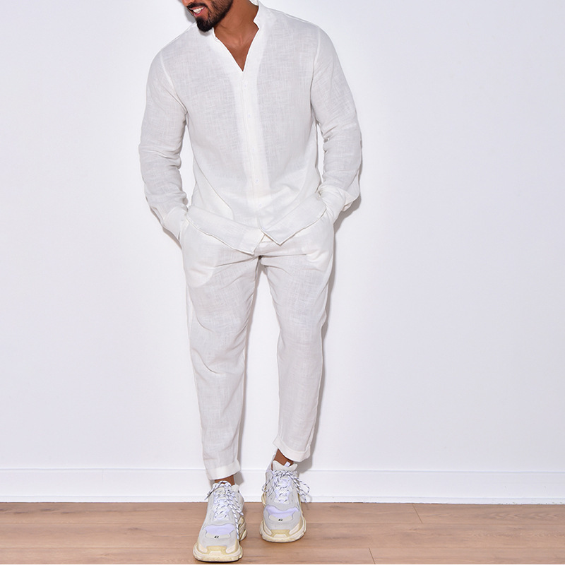 Men's casual cotton two-piece  - Street Fashion Week 评论和价格