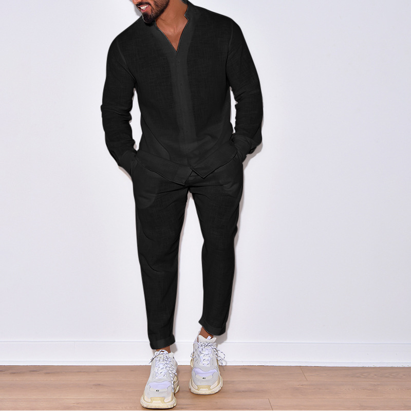 Men's casual cotton two-piece  - Street Fashion Week 评论和价格